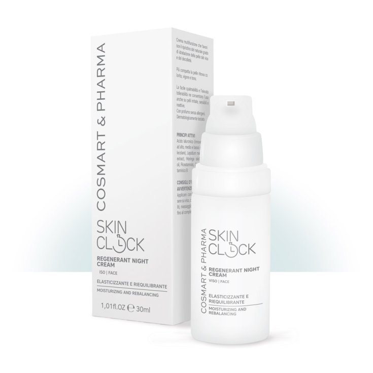 SkinClock Regenerant Night Cream Viso Crema Elasticizzante e Riequilibrante 30ml