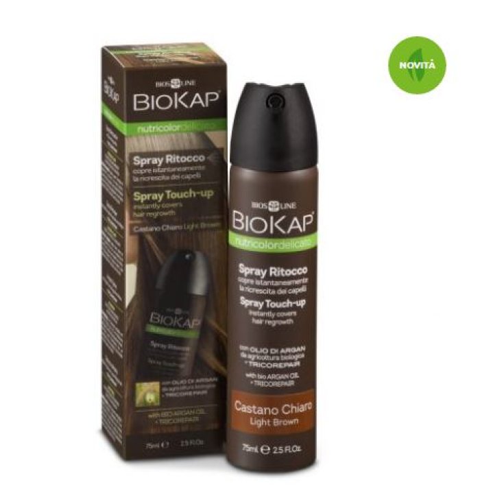 BiosLine BioKap NutriColor Spray Ritocco Castano Chiaro