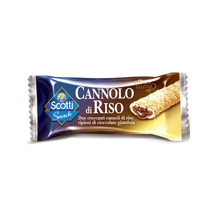 Scotti Snack Cannolo Di Riso Senza Glutine Ripieno Di Cioccolato Gianduia 25g