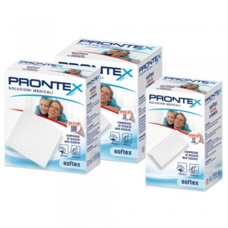 Safety Prontex Softex Compresse Sterili 10x10cm 12 Pezzi