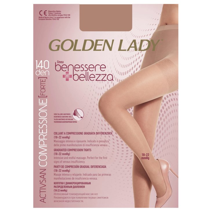Golden Lady Benessere&Bellezza Collant 140Den Colore Dorè Naturel Taglia Xl
