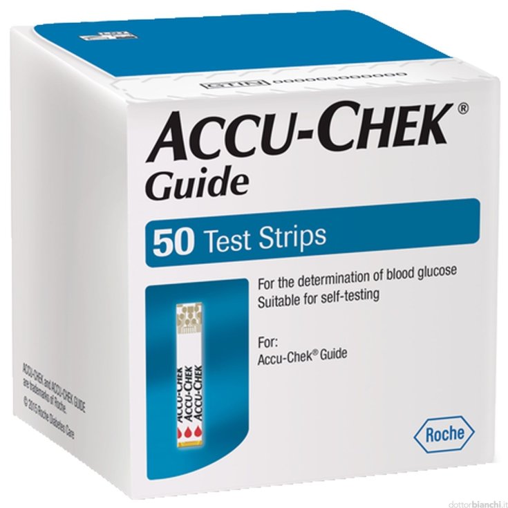 Roche Accu-Chek Guide Striscette Per La Misurazione Del Glucosio 50 Strips