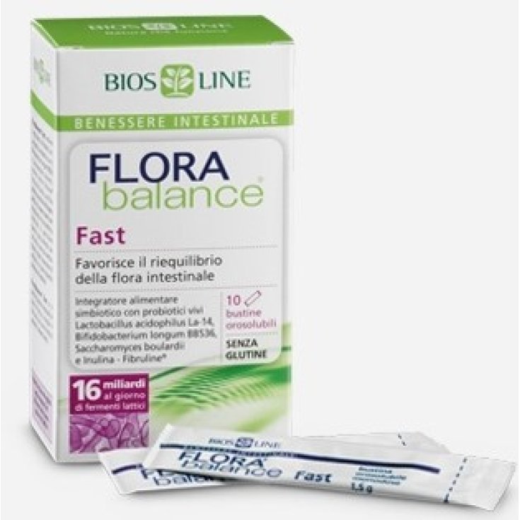 Bios Line Flora Balance Fast 16 Integratore Alimentare 10 Bustine