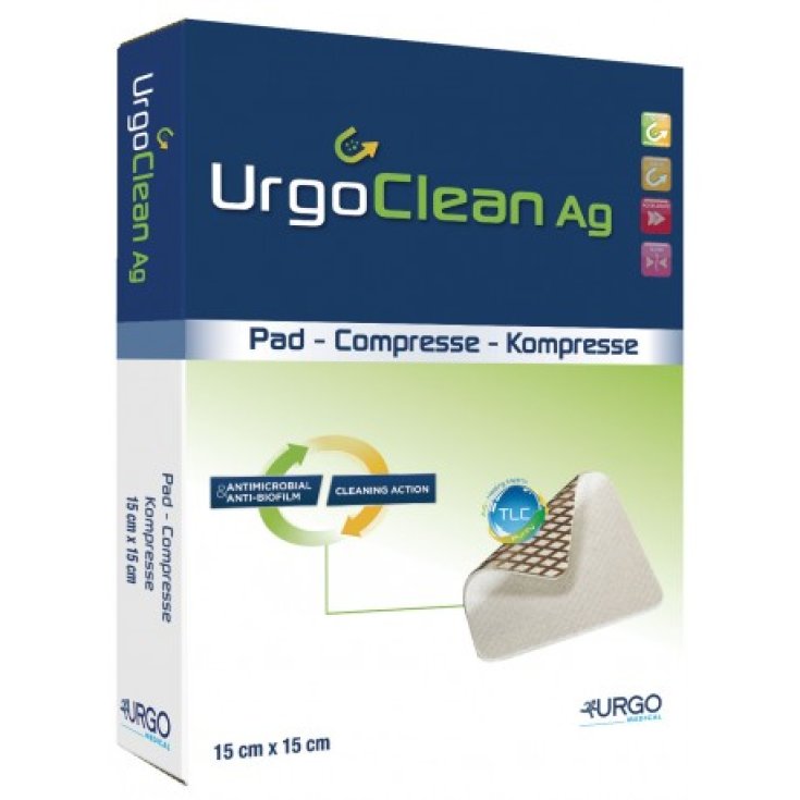 UrgoClean Ag 15x15cm 5 Medicazioni