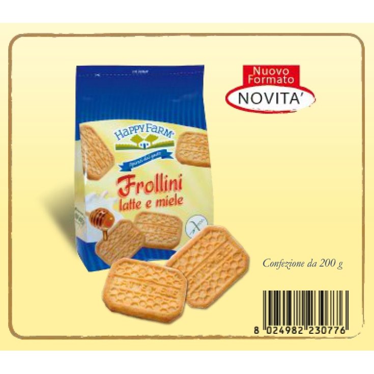 Happy Farm Frollini Latte E Miele Senza Glutine 200g