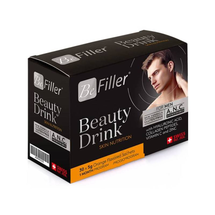Be Filler Beauty Drink Skin Nutrition For Men Integratore Alimentare 30 Bustine