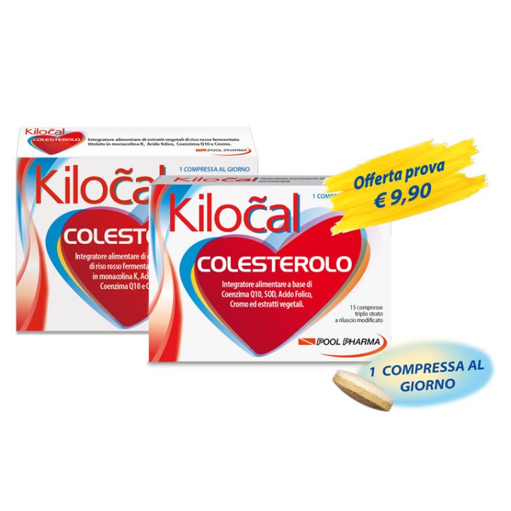 PoolPharma Kilocal Colesterolo Integratore Alimentare 15 Compresse