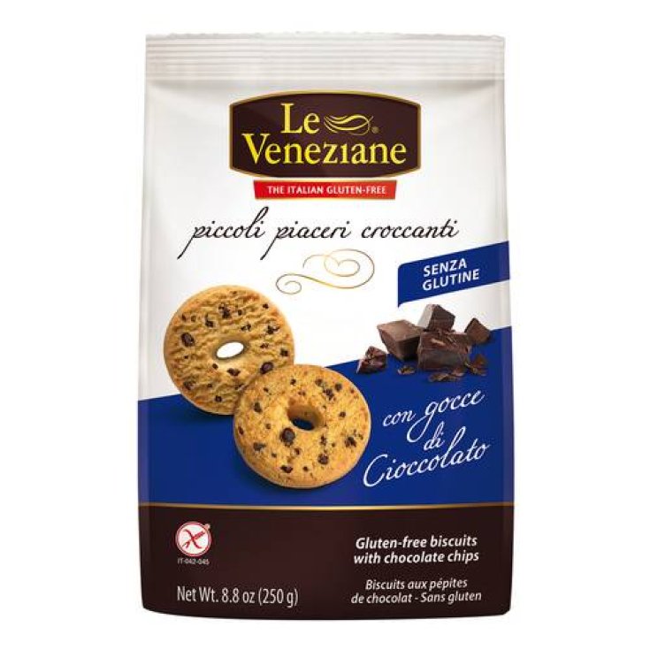 Le Veneziane Biscotti Con Gocce Di Cioccolato Senza Glutine 250g