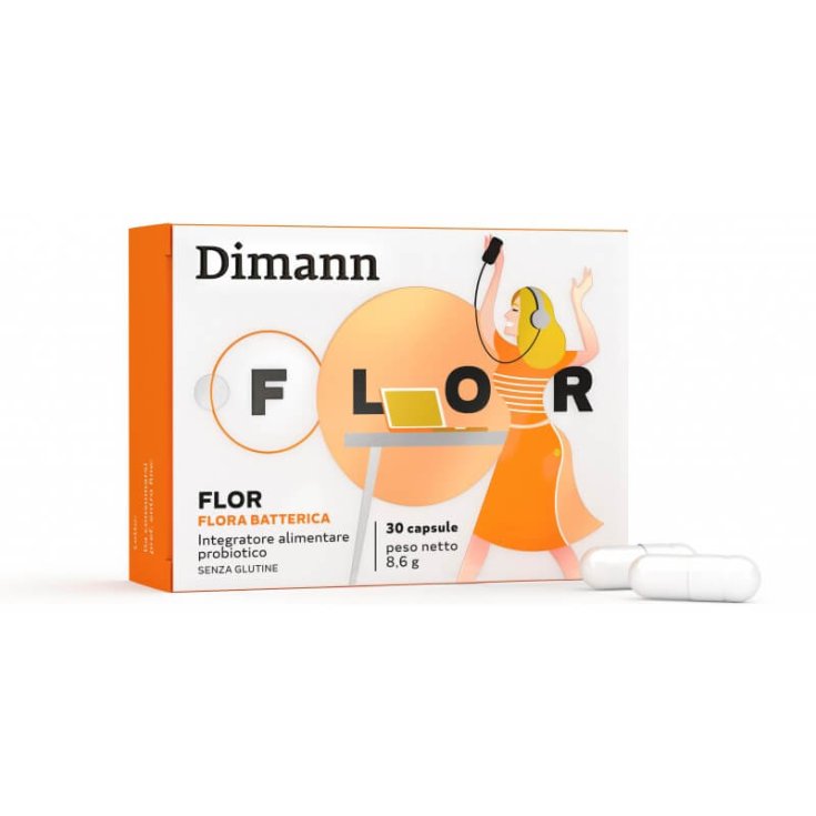 Dimann Flor Integratore Alimentare Probiotico 30 Capsule