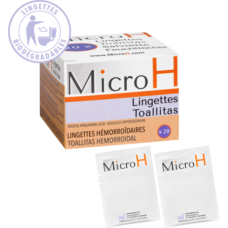 Micro H Salviette Lenitive Emorroidi 20 Salviette