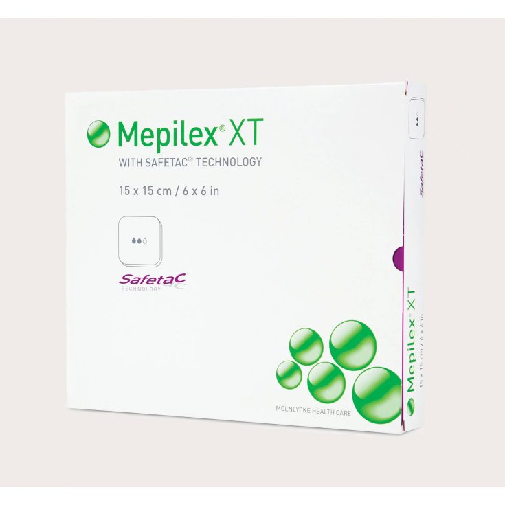 Mölnlycke® Mepilex® XT Medicazione In Schiuma Con Safetac® Misura 5x5cm 