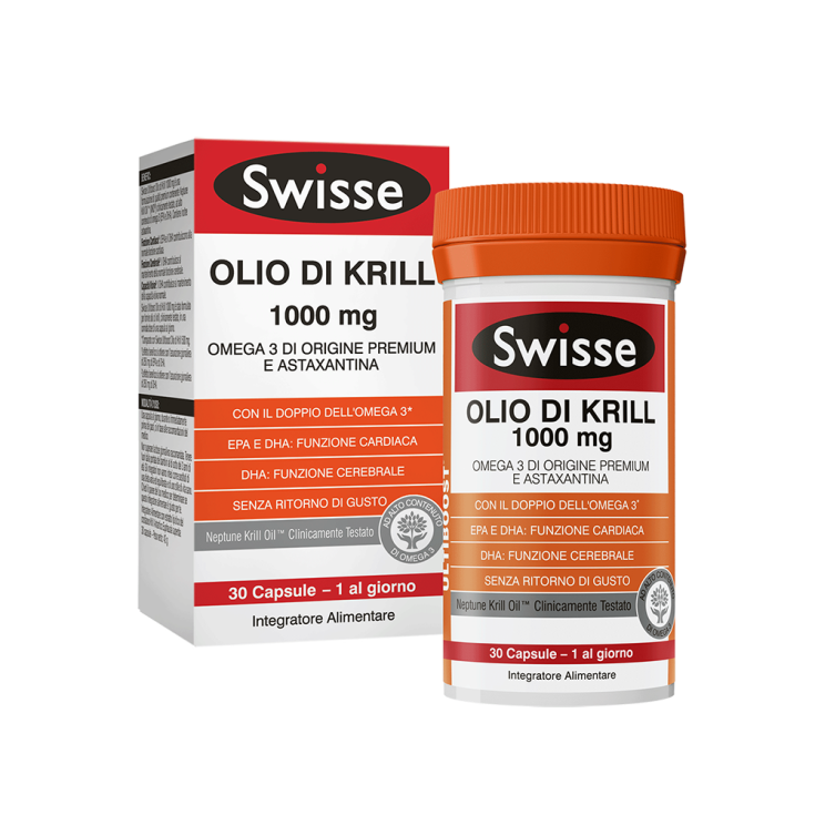 Swisse Olio Di Krill 1000mg Integratore Alimentare 30 Capsule