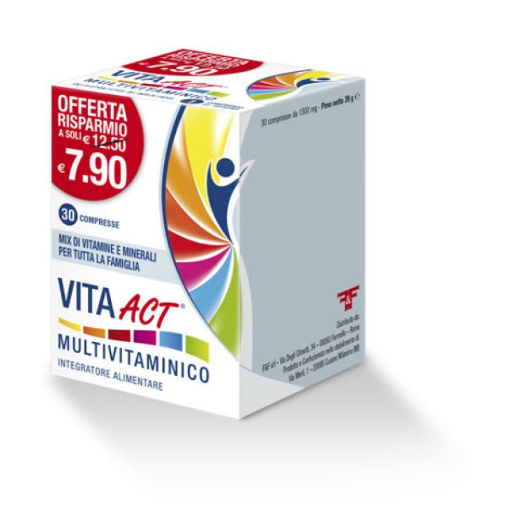 Vita Act Multivitaminico Integratore Alimentare 30 Compresse