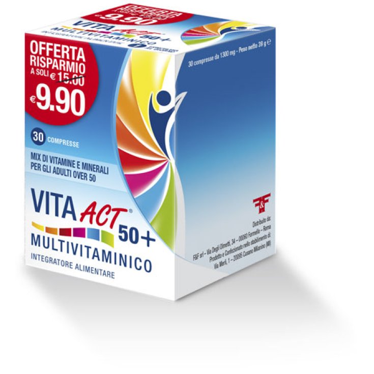 Linea Act Vita Act 50+ Multivitaminico 30 Compresse