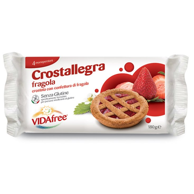 VidaFree Crostallegra Snack Gusto Fragola Senza Glutine 180g