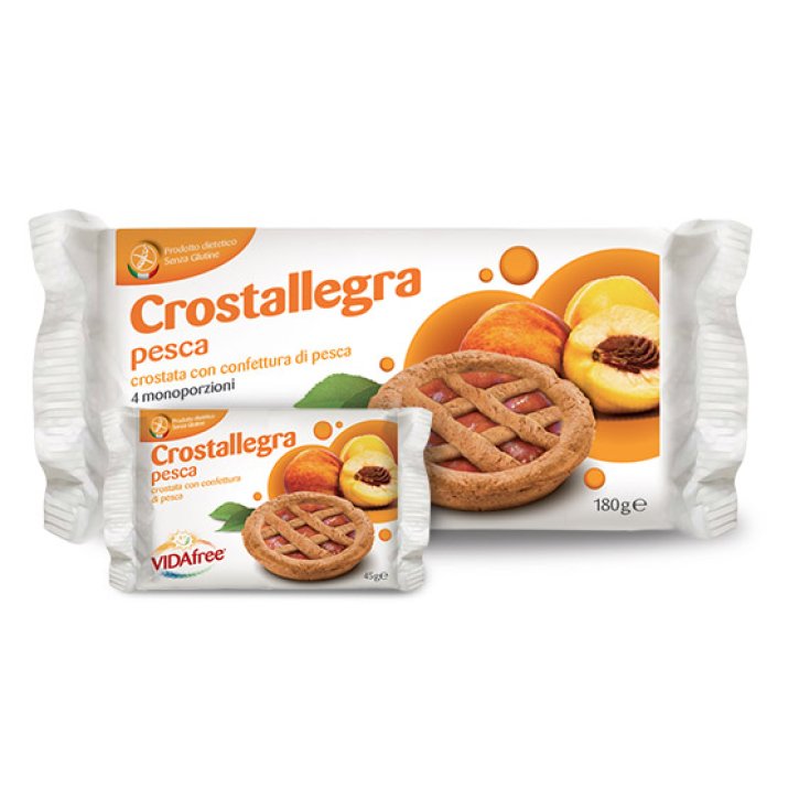 VidaFree Crostallegra Crostata Con Confettura Alla Pesca Senza Glutine 180g