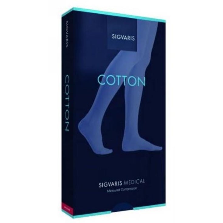 Sigvaris Cotton 1 AD Gambaletto Punta Chiusa Colore Naturale Taglia L Normale