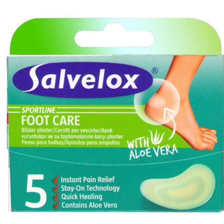 Salvelox Foot Care Con Aloe Vera Cerotti 12x5cm 5 Pezzi