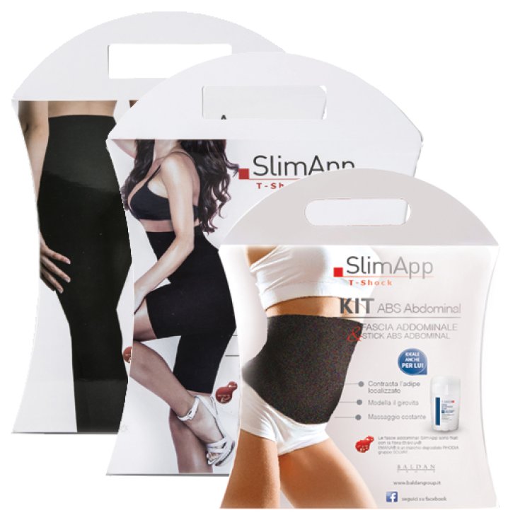 B&M Baldan SlimApp T-Shock Kit ABS Abdominal Fascia Addominale L/XL + Stick ABS Abdominal