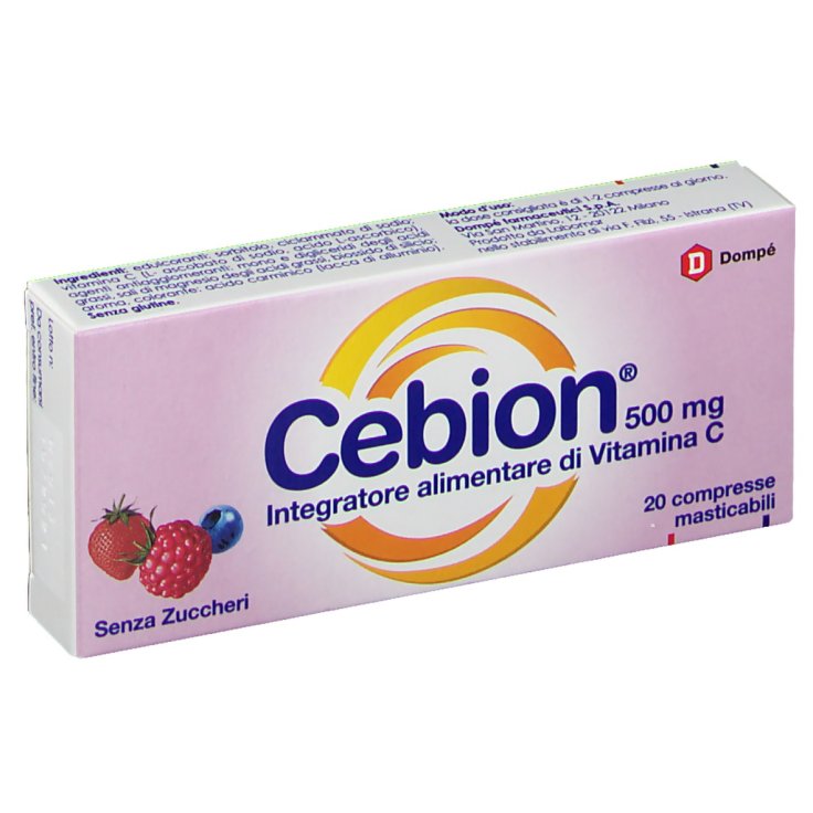 Cebion 500mg Vitamina C 20 Compresse Frutti Di Bosco