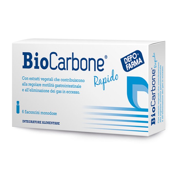 DepoFarma BioCarbone Rapido 8 Flaconcini Monodose