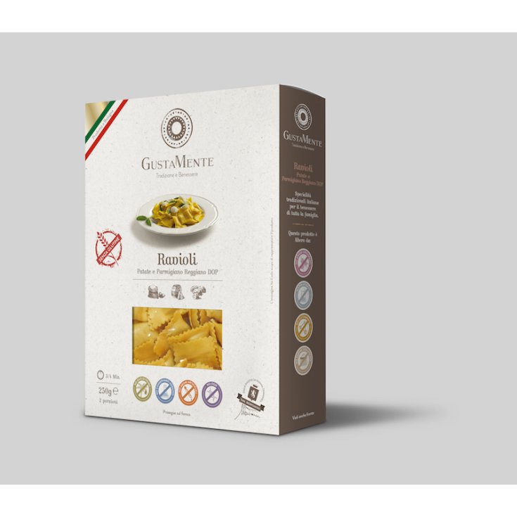 GustaMente Ravioli Patate Parmigiano Reggiano Senza Glutine 250g