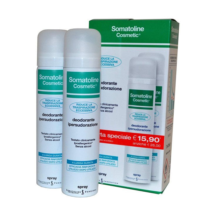 Somatoline Cosmetic Deodorant Hyperspiration Spray 2x75ml