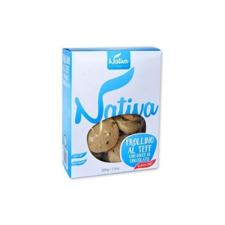 Nativa Food Frollino Al Teff  Con Gocce Di Cioccolato Senza Glutine 200g