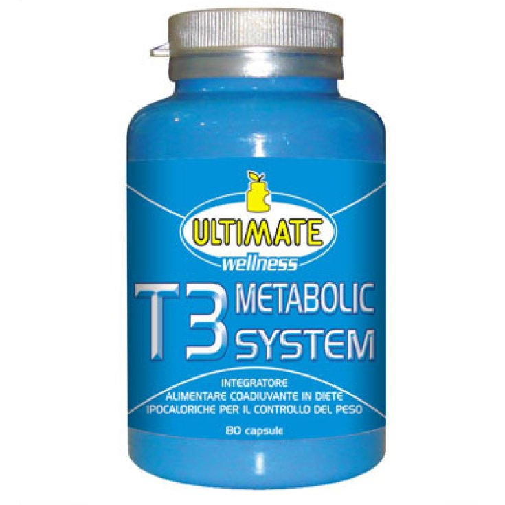 Ultimate Wellness T3 Metabolic System Integratore Alimentare Per Il Controllo Del Peso 80 Capsule