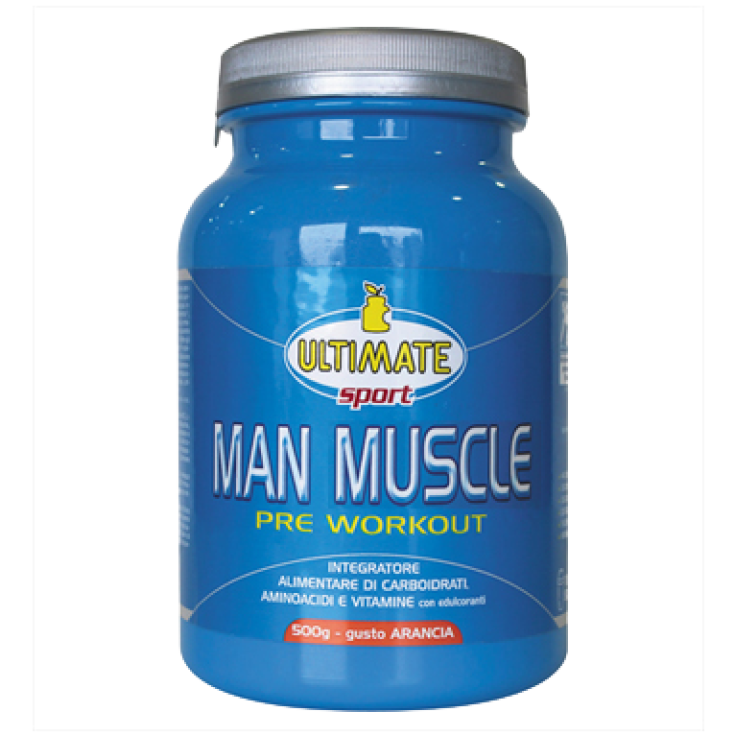 Ultimate Man Muscle Pre Workout Gusto Arancia 500gr