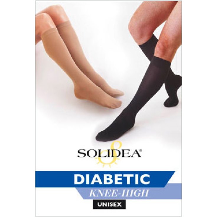 Solidea Diabetic Knee-High Gambaletto Bianco Misura 3-L 1 Pezzo