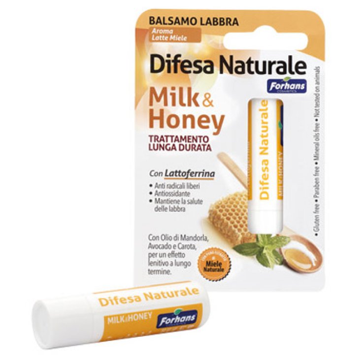 Forhans Balsamo Labbra Difesa Naturale Milk&Honey 1 Pezzo