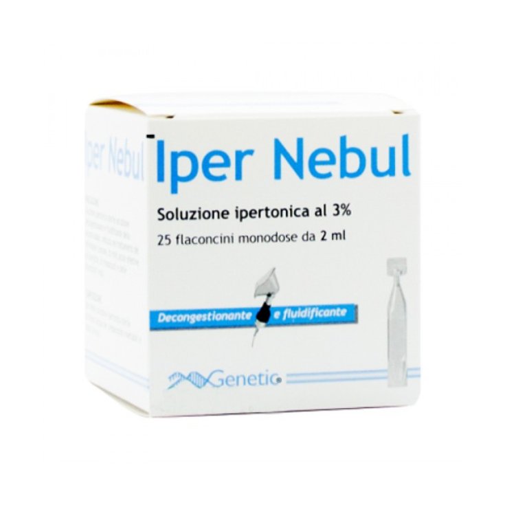 Genetic Pharma Iper Nebul Soluzione Ipertonica 3% 25 Flaconi