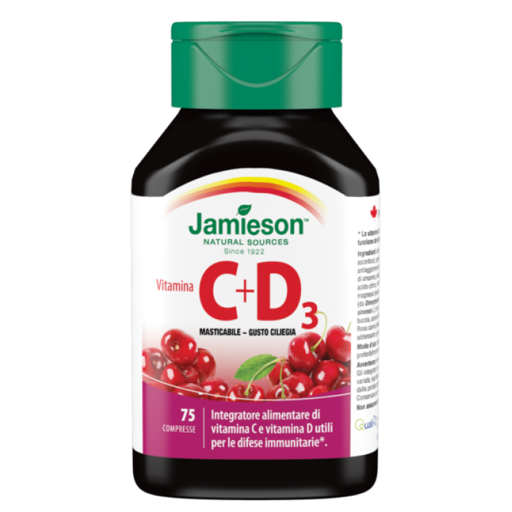 Biovita Jamieson Vitamina C+D3 Integratore Alimentare 75 Compresse