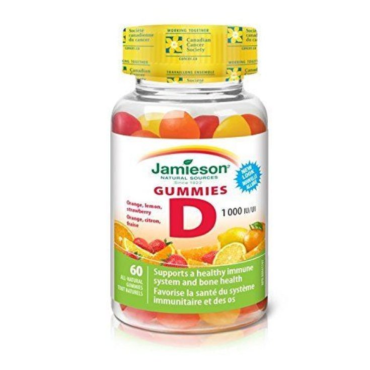 Jamieson Vitamina D Gummies Integratore Alimentare 60 Caramelle
