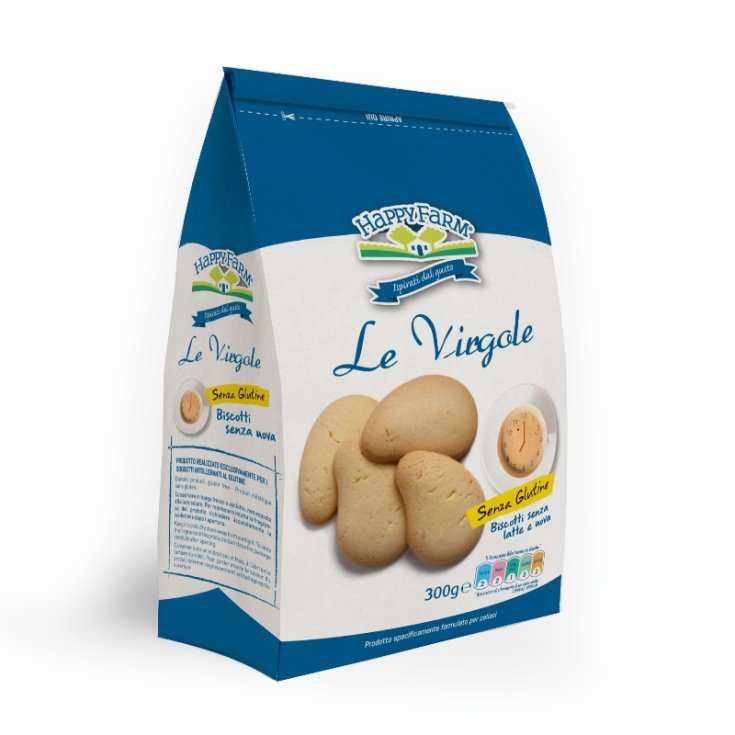 Happy Farm Le Virgole Classiche Biscotti Senza Glutine 60g