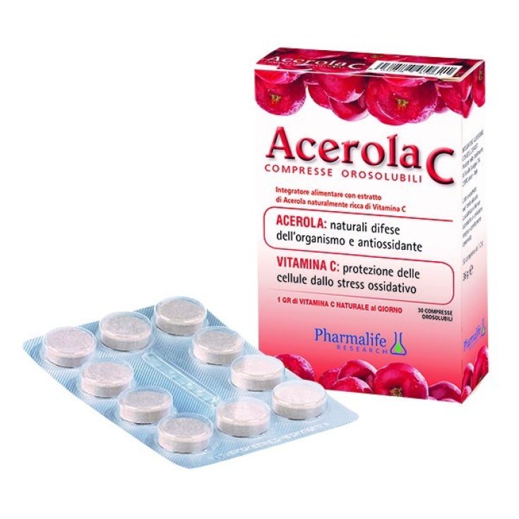 Pharmalife Research Acerola C Integratore Alimentare 30 Compresse Orosolubili