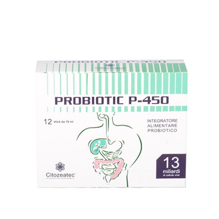 Citozeatec Probiotic P-450 Integratore Alimentare 12 Stick Monodose