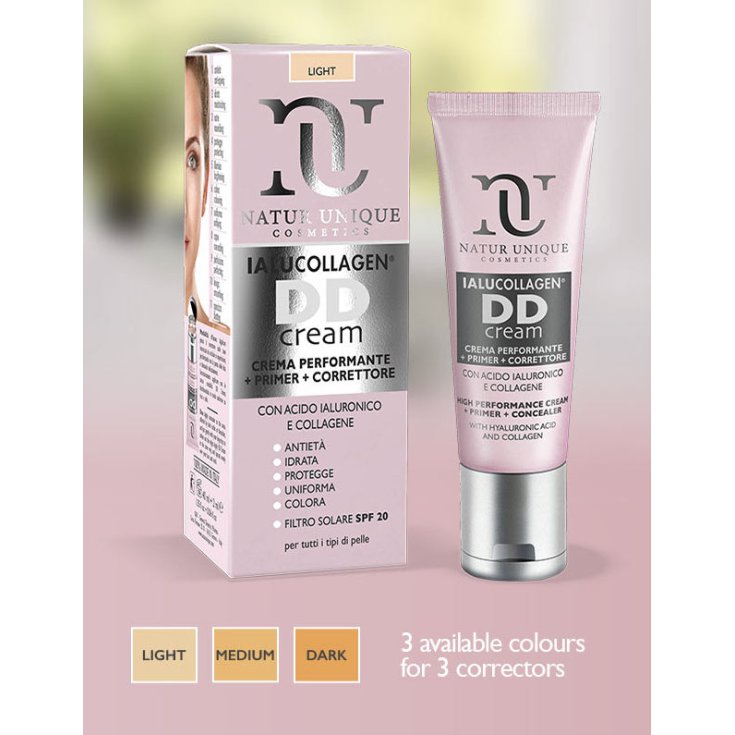 Natur Unique Cosmetics Dd Cream Colorazione Dark 40ml + Correttore 2ml