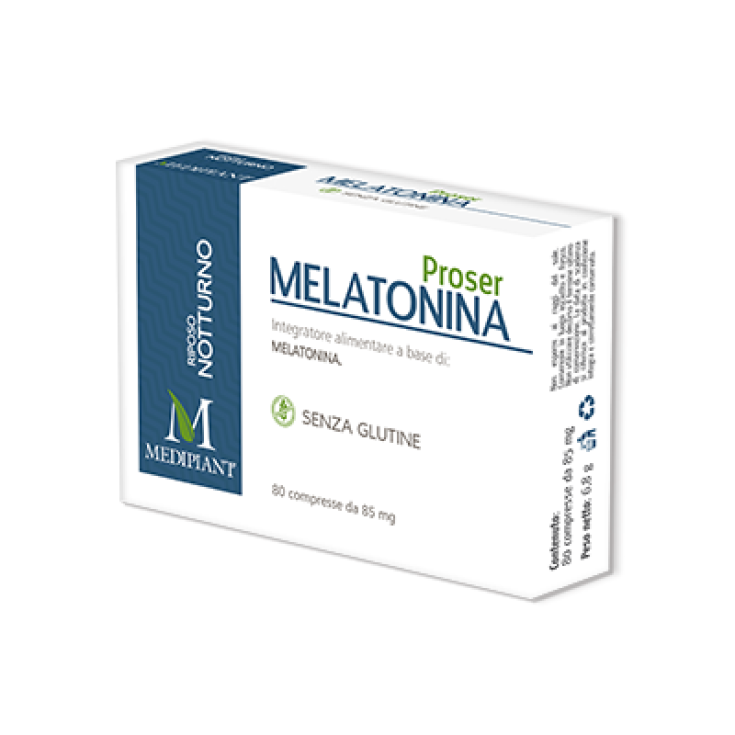 Mediplant Proser Melatonina Integratore Alimentare Senza Glutine 80 Compresse