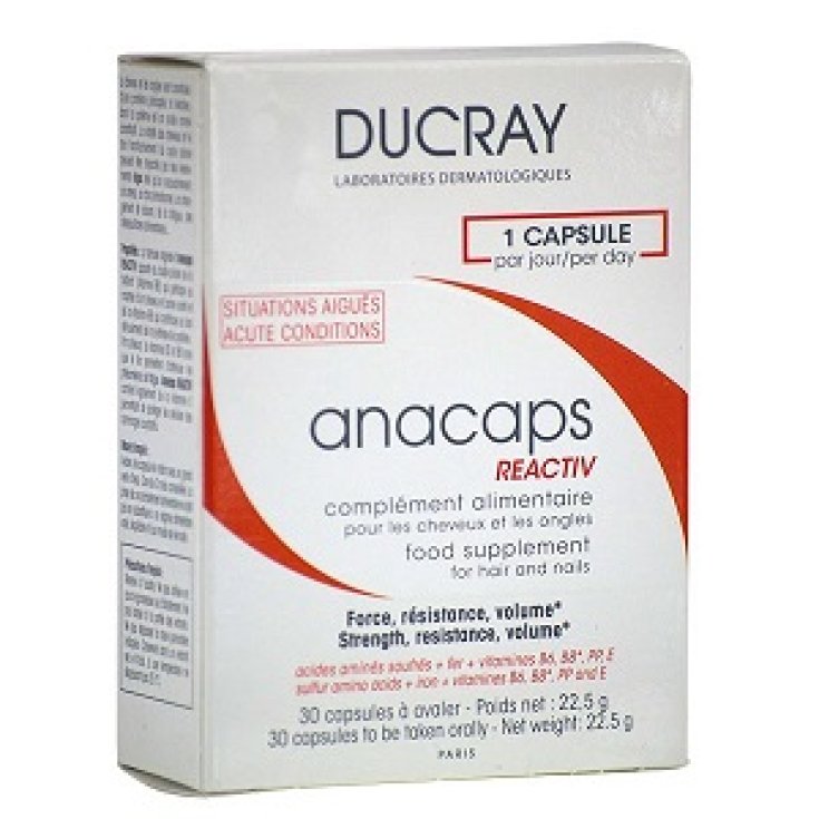 Ducray Anacaps Reactiv Integratore Alimentare 30 Compresse