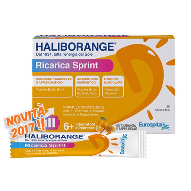 Eurospital Haliborange Ricarica Sprint Integratore Alimentare 20 Stick 