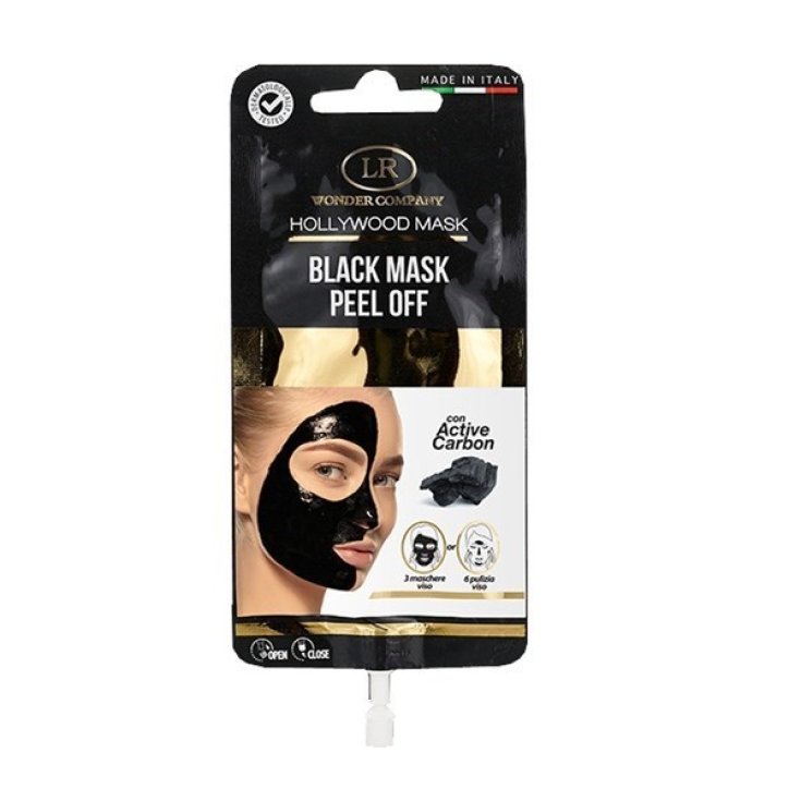 LR Wonder Company Hollywood Mask Black Mask Peel Off Maschera Viso al Carbone 15ml