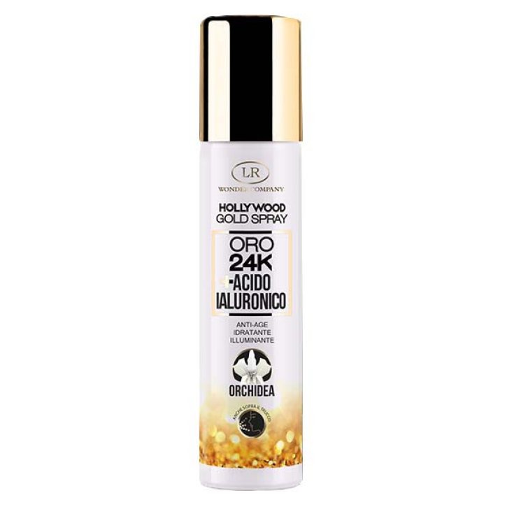 LR Wonder Company Hollywood Gold Spray Oro 24K Anti-Age Idratante Illuminante 75ml