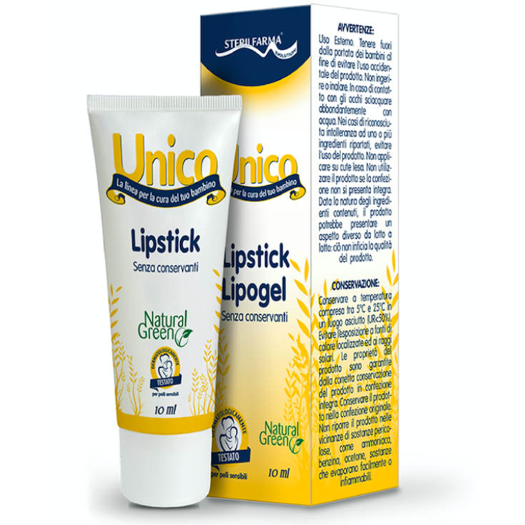 Sterilfarma® Unico Lipstick Lipogel  Balsamo Labbra Senza Conservanti10ml