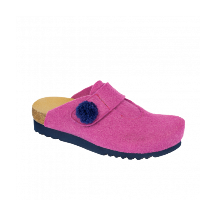 Scholl Elvy Feltro Donna Fuchsia Navy Blu 39