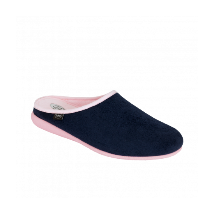 Scholl Chika Ciabatta Donna Plantare Memory Cushion Colore Navy Blu Rosa Taglia 36