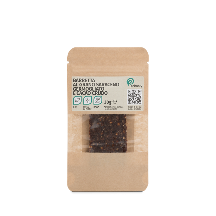 Primaly Barretta Proteica Saraceno Germogliato E Cacao Crudo Biologico 30g