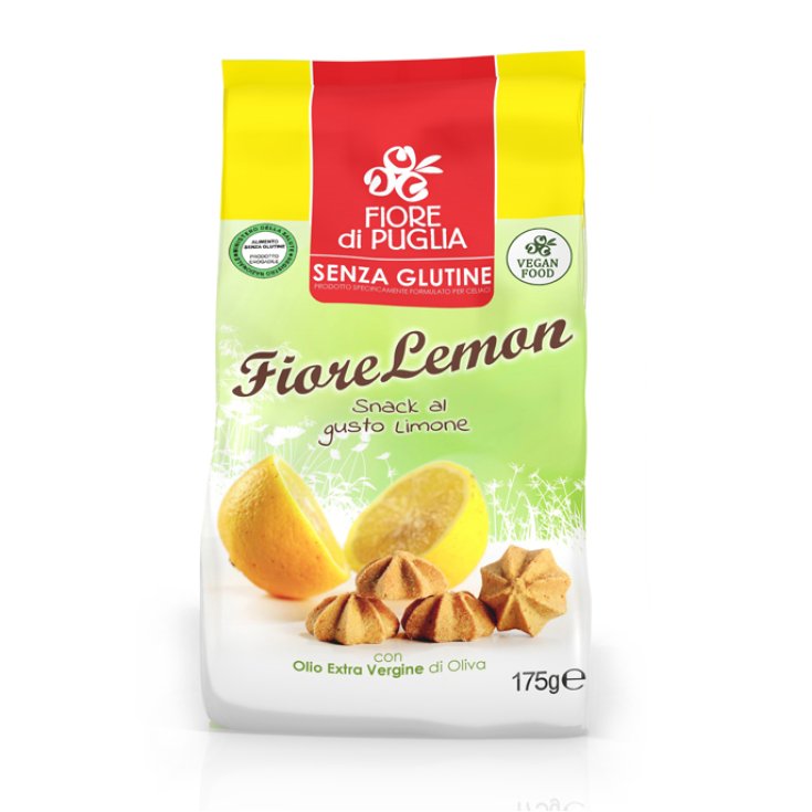 Fiore Di Puglia FioreLemon Snack Al Gusto Limone Con Olio Extra Vergine Di Oliva Senza Glutine 175g