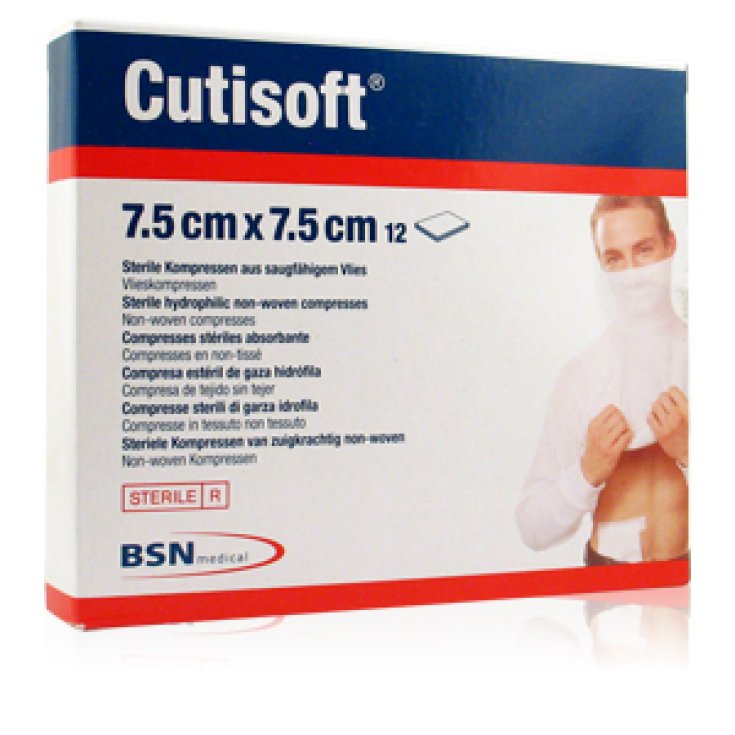 BSN Medical Cutisoft  Garza Sterile 7,5x7,5cm 12 Pezzi